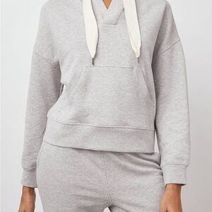 RAILS Womens XS Adley Hoodie Heather Grey Womens Cropped Loose Fit Sweatshirt‎